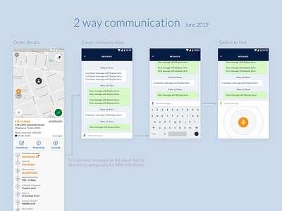 2 way communication app design localz ui ui design ux