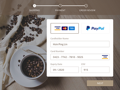 Daily Ui Challenge  #002_Credit Card Checkout