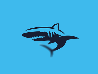 Shark logo fish jaws logo ocean shark symbol