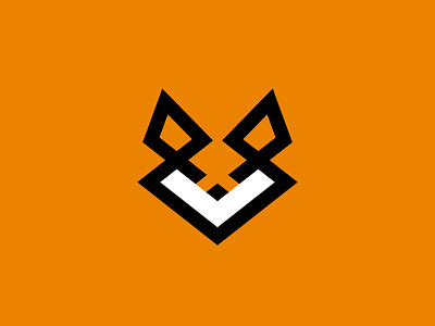 Fox line logo animal chanterelle fox logo vixen vixen • chanterelle