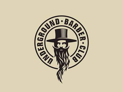 Underground barber club logo