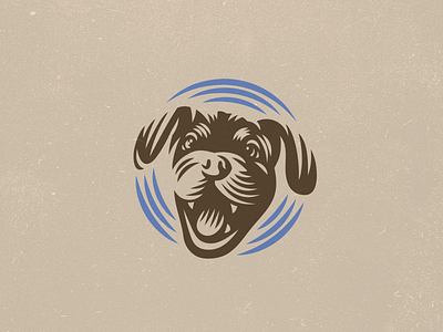 Happy dog logo animal branding dog logo nagualdesign pets