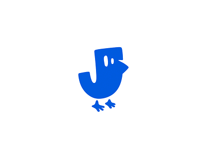 Jobly logo bird branding character job jobly logo