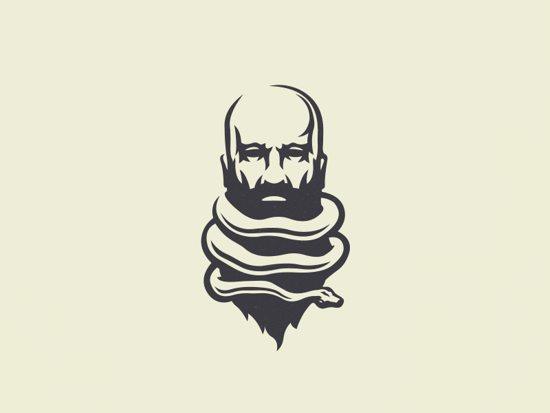 Snake man logo by Nagual on Dribbble
