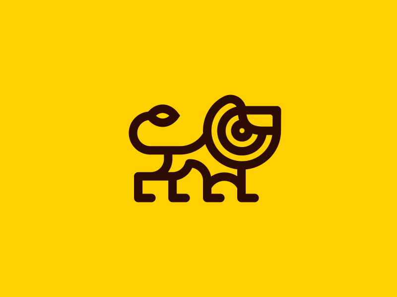 Lion logo by Nagual on Dribbble