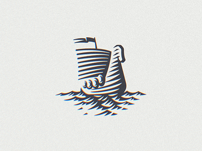 Drakkar logo barnding boat drakkar logo nagualdesign sail sailboat ship viking warriors