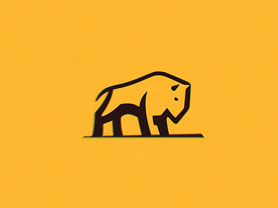Bison logo animal bison brand buffalo bull logo logodesign mark nagualdesign