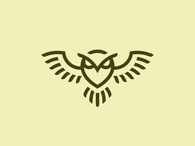 Owl logo bird logo branding design flying bird logo flying owl for sale logo owl owl logo