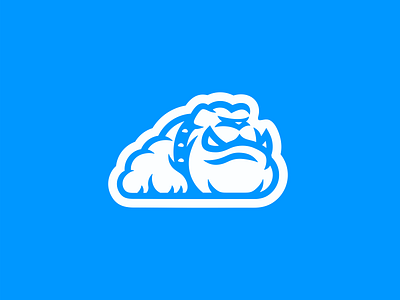 Cloud dog logo animal logo branding bulldog cloud dog for sale logo nagual design