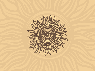 Eye sun logo eye for sale logo nagual design sun vintage vintage logo
