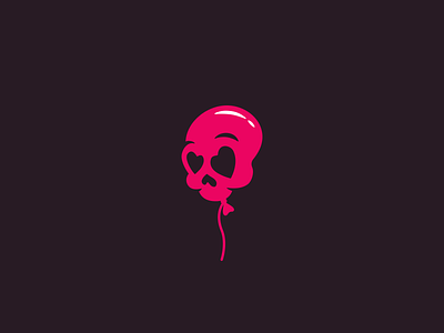 Skull balloon logo