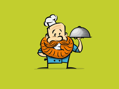Pocket Chef character chef cook cute food funny logo pocket