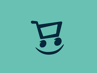 Cute Cart logo cart cute logo shop smile