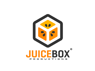 JuiceBox Productions box fruit juice juicebox logo productions smart
