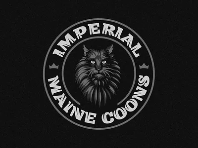 Imperial Maine Coons animal cat emblem logo maine coon