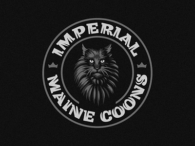 Imperial Maine Coons animal cat emblem logo maine coon
