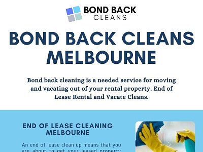 Bond Back Cleans Melbourne