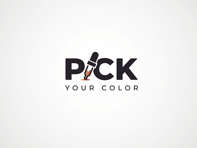 Pick logo design