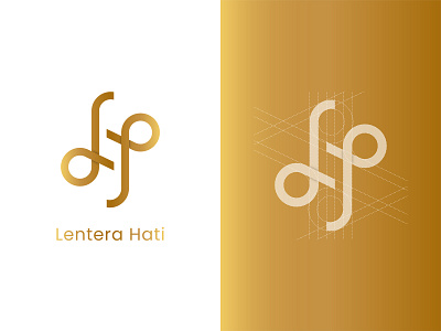 Lentera Hati logo design ambigram circle foundation gold logo popular social social foundation society square