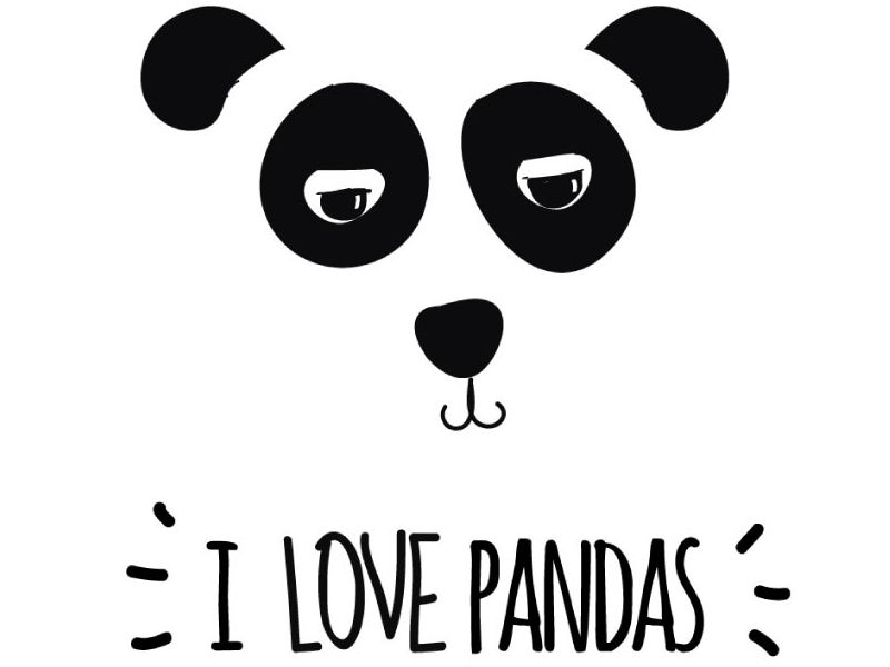 I Love Pandas By Diana Fernanda Vélez On Dribbble 