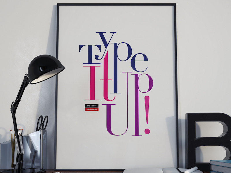 Type It Up! Poster inspiration type design tipografia tipo composition typography type