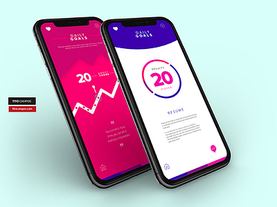 Daily App Progress Inner Screens iPhone X