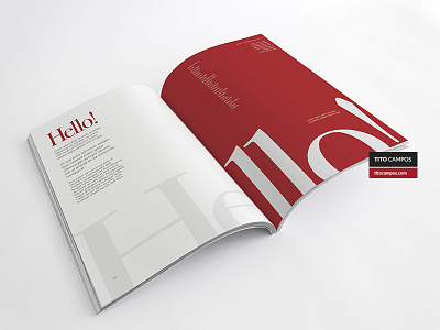Hello Mag Article Mockup bodoni design editorial hello hola mag magazine mockup publishing revista tipografia typography
