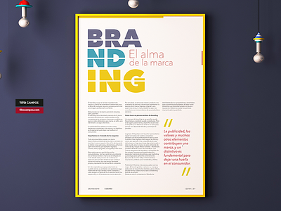 [POSTER] Branding El alma de la marca alma blog brand branding design marca post poster text type typography