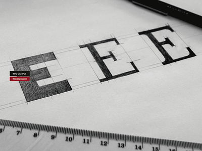 Sketch WIP Letter E Typeform