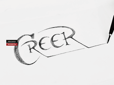 Sketch WIP – CREER (Believe) boceto boveto crecer grow letterform lettering phrase sketch tipografia type typeform typo typography wip