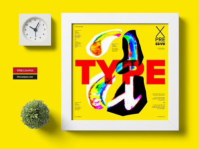 X PRE SIVE Type – Letter A Poster Design