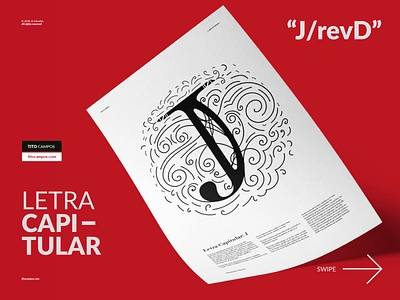 Diseño de letra capitular J revD capitular design editorial editorial design editorial layout letra letterfarm letterform letterforms lettering tipografia type typography