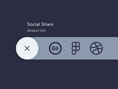 DailyUI - 010 (Social Share Button)