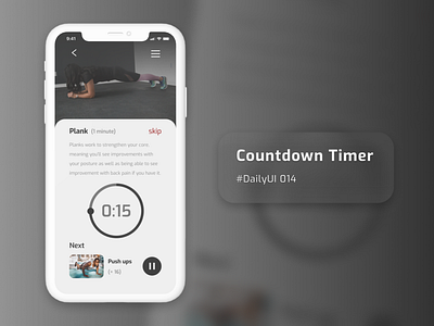 DailyUI - 014 (Countdown Timer)