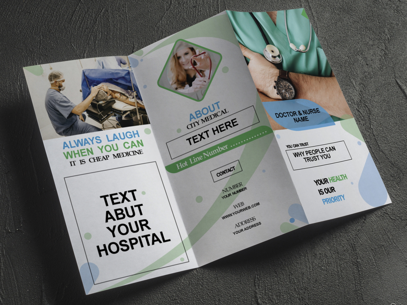 Medical Brochure by Shahariya Anower on Dribbble