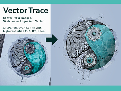 Convert Vector from Image or Vectorize low Resulotion Sketch