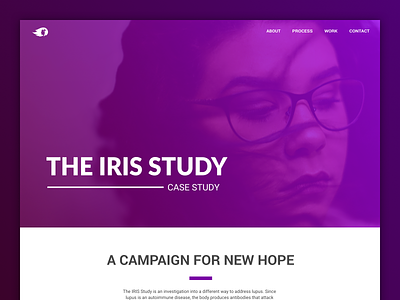 Landing Page for Case Study case study. medical clinical research health hero landing page study web