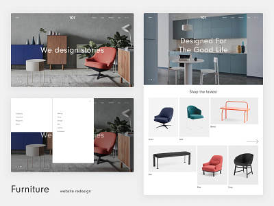 Furniture website redesign design redesign redesign concept ui uiuxdesign ux website