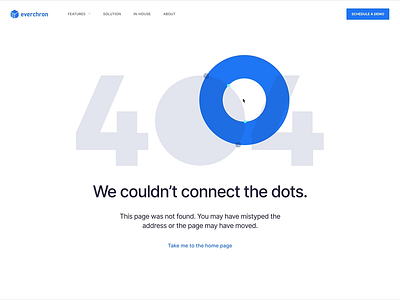 Couldn't connect the dots... 404 canvas dots error everchron header illustration not found page web