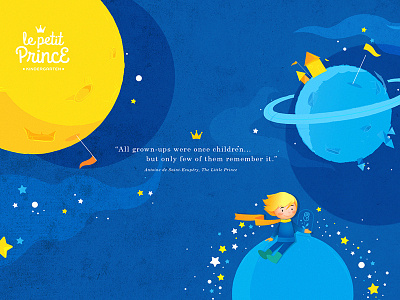 Le Petit Prince branding cover illustration logo