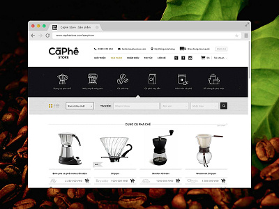 Caphe store website