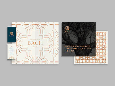 Bach Boutique Hotel Branding by Hoathi bach boutique branding logo pattern stationary typography