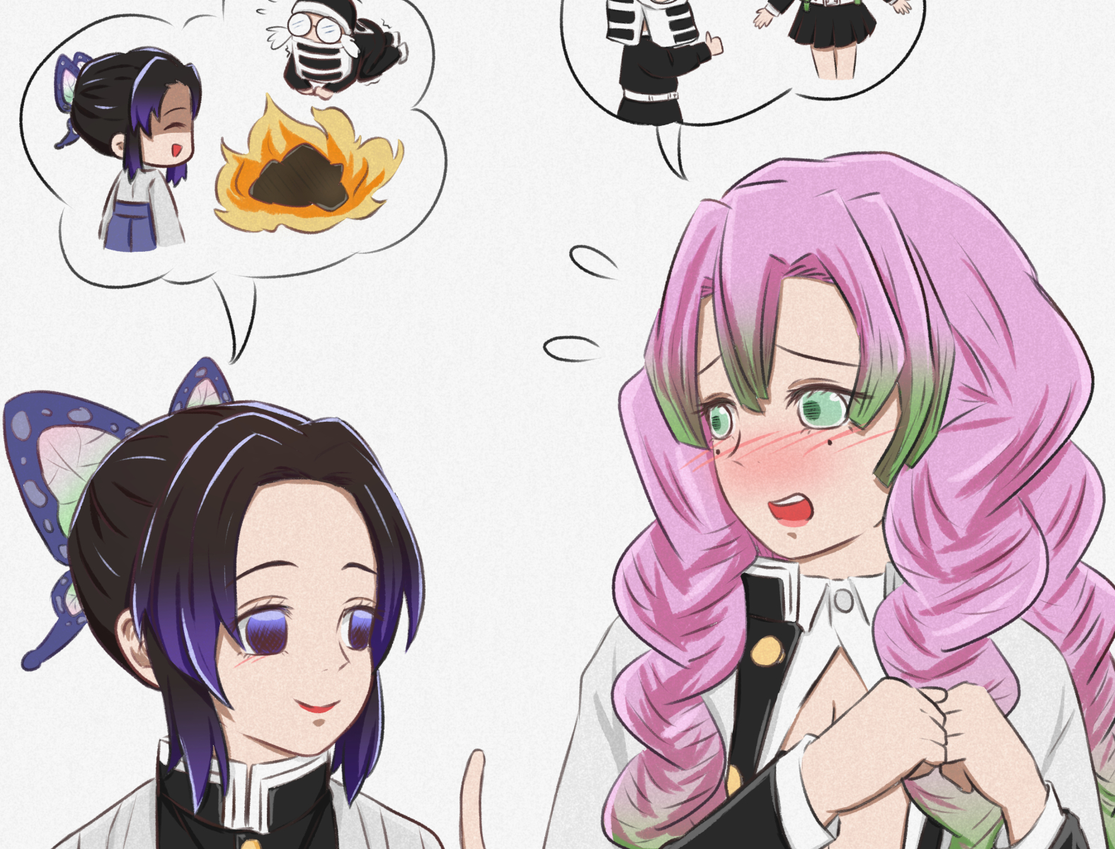 DokiDoki Anime Cosplay Wig Demon Slayer: Kimetsu no Yaiba Kochou Shin –  dokidokicosplay