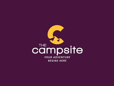 Campsite Logo design icon logo minimal
