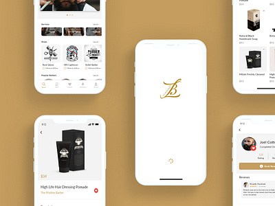 Barber Booking App UI/UX