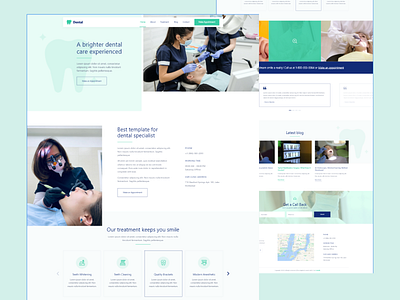 Dental landing page design