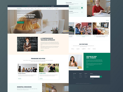 Education landing page design branding design eduaction landing page design education landing page professional ui ux web website