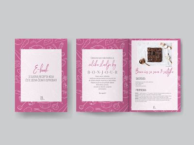 E-book Mini-Cookbook Design | BONJOUR.ba booklet booklet design cookbook design graphic design graphics page layout recipes