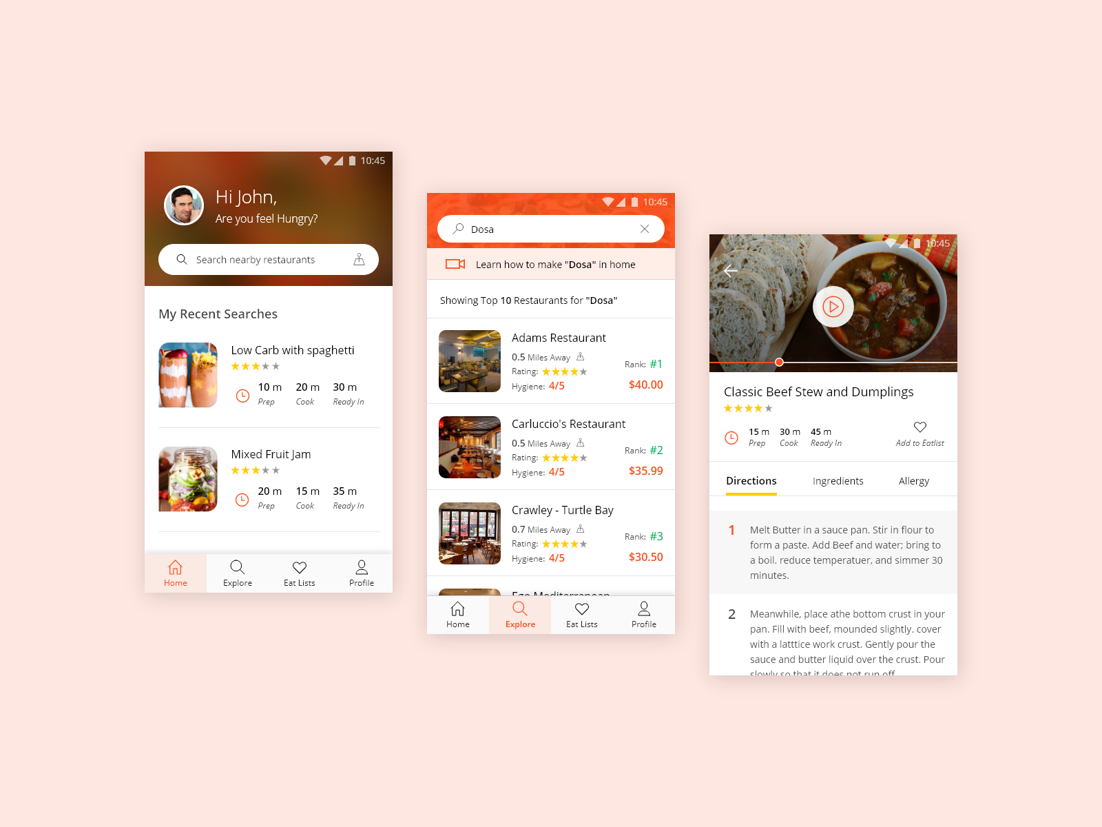 Hotel Food App by Nagamani on Dribbble