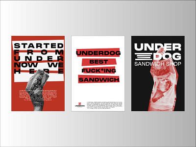 UNDERDOG Posters n.2 brand design branding design graphic design graphic identity identity design illustration logo poster poster design typography vector